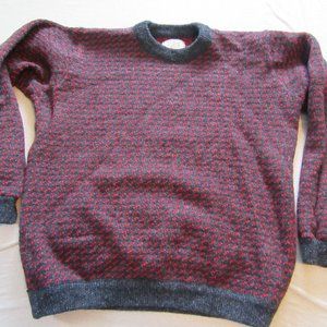 Mens Vtg LL Bean Made in Norway Wool Blend Fisherman Sweater Sz XLT
